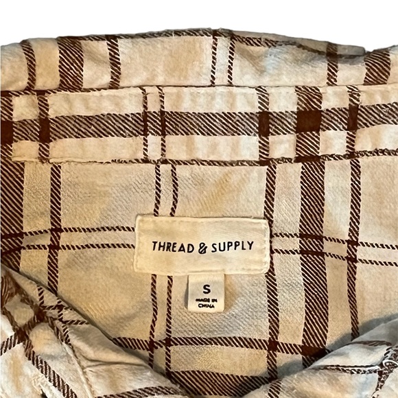 🩵Thread & Supply Flannel Button-Up - Women’s Small - Picture 2 of 6